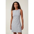 Cotton On Women - Bella Boat Neck Mini Dress - Grey marle