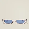 Cotton On Men - The Relax Sunglasses - Blue crystal/navy