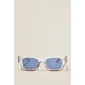 Cotton On Men - The Relax Sunglasses - Blue crystal/navy