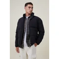 Cotton On Men - Recycled Puffer Jacket - Black