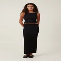 Cotton On Women - Knit Maxi Skirt - Black