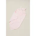 Cotton On Kids - Baby Snuggle Towel - Personalised - Crystal pink/bunny