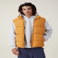 Cotton On Men - Recycled Puffer Vest - Marigold