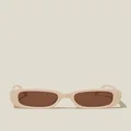 Cotton On Men - Headliner Sunglasses - Bone/brown