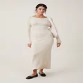 Cotton On Women - Urban Knit Maxi Dress - Oatmeal marle