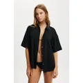 Body - The Essential Short Sleeve Beach Shirt - Black