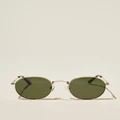 Cotton On Men - Bellbrae Polarized Sunglasses - Gold/tort/green