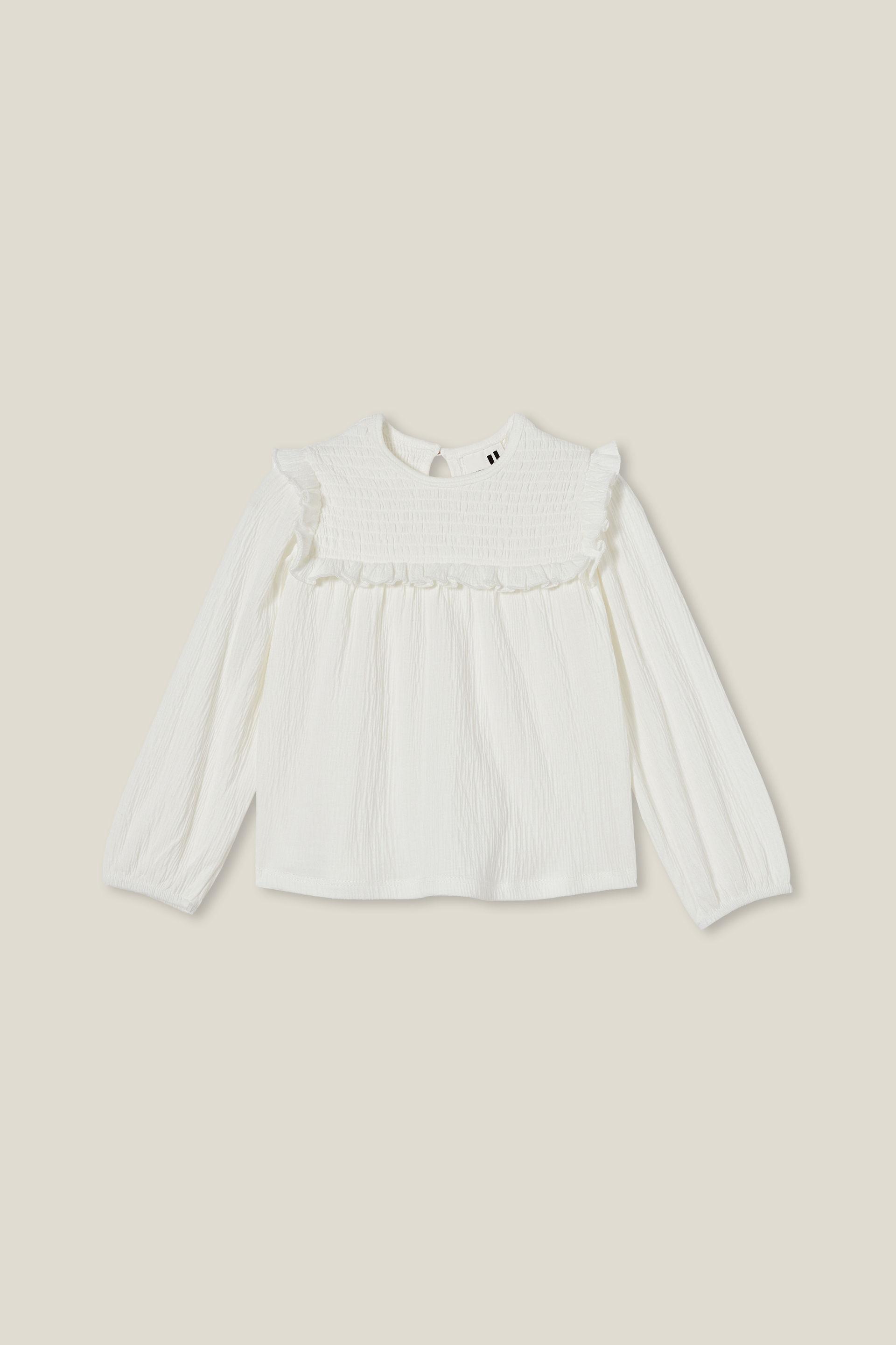 Cotton On Kids - Claire Long Sleeve Top - Vanilla