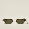 Cotton On Men - Leopold Polarized Sunglasses - Tort/gold/green
