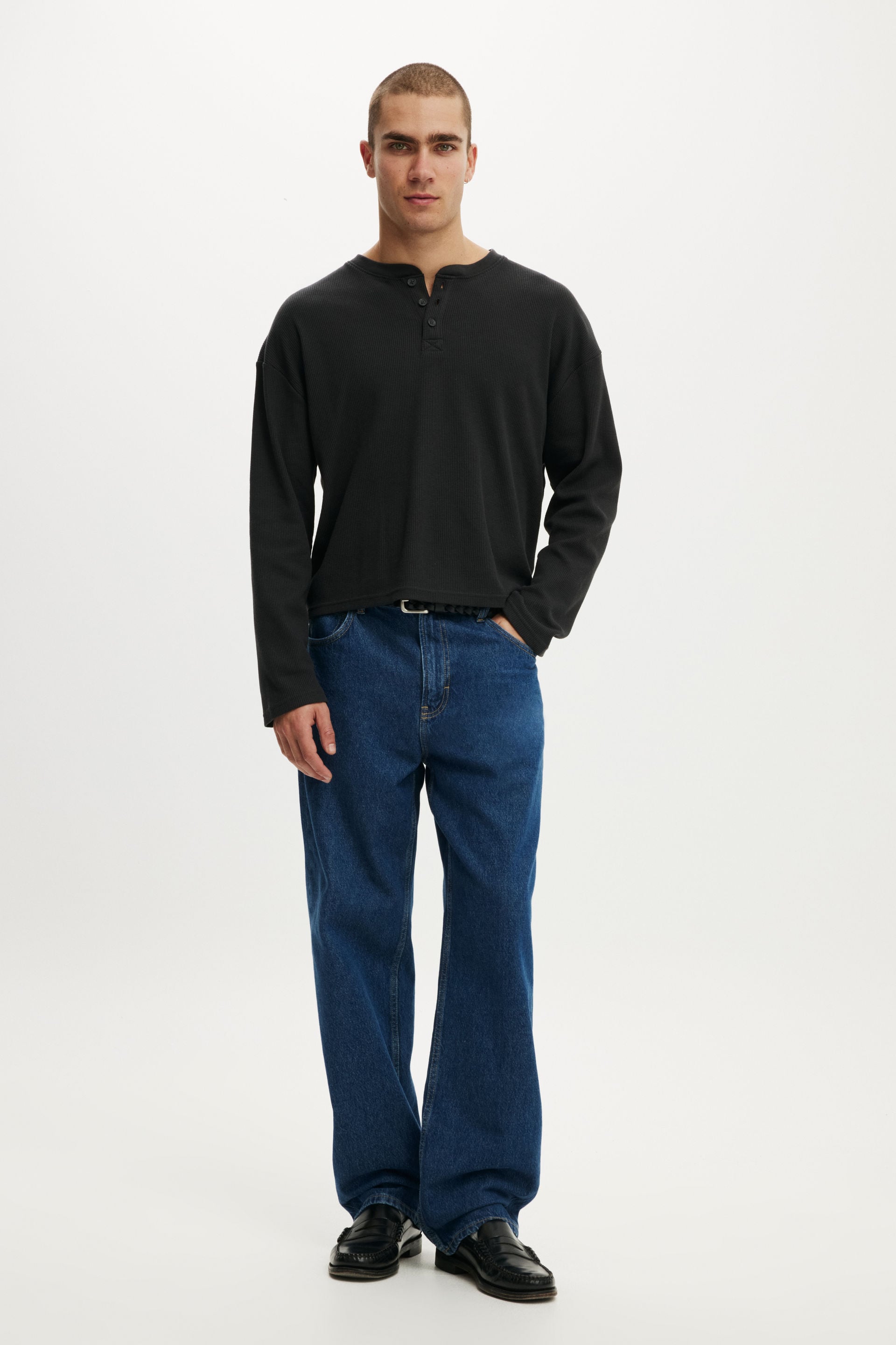 Cotton On Men - Baggy Jean - Crash blue