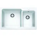 Blanco 1 & 1/2 White Double Bowl Inset Granite Sink NAYA8WK5 526837