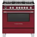 Fisher & Paykel 90cm 140L Red Dual Fuel Freestanding Oven/Stove OR90SCG6R1