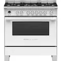 Fisher & Paykel 90cm 140L White Dual Fuel Freestanding Oven/Stove OR90SCG6W1