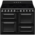 Smeg 110cm Victoria Freestanding Oven/Stove with Induction Hob Black TR4110IBL2