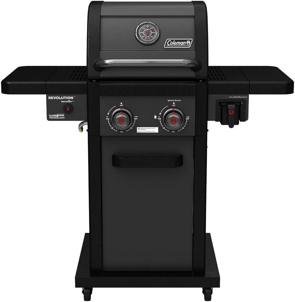 Coleman Revolution 2 Burner Freestanding LPG BBQ Black Matte REV2BMA