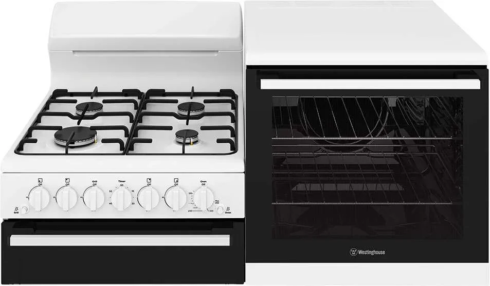 Westinghouse 110cm 80L Gas Freestanding Oven/Stove White WDG110WCNG-R