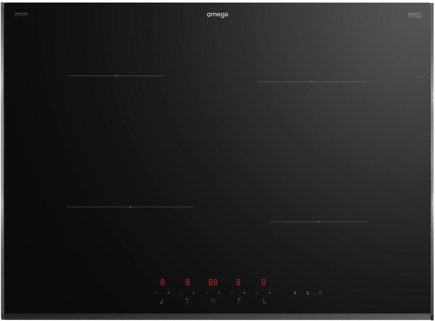Omega 70cm Induction Cooktop OCI704PPTZ