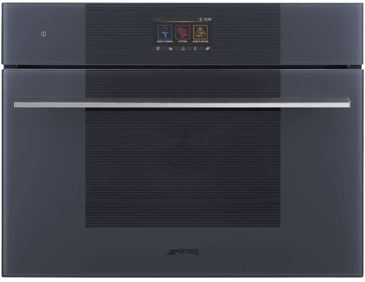 Smeg 45cm Linea Combi Steam Oven Neptune Grey SO4104S4PG