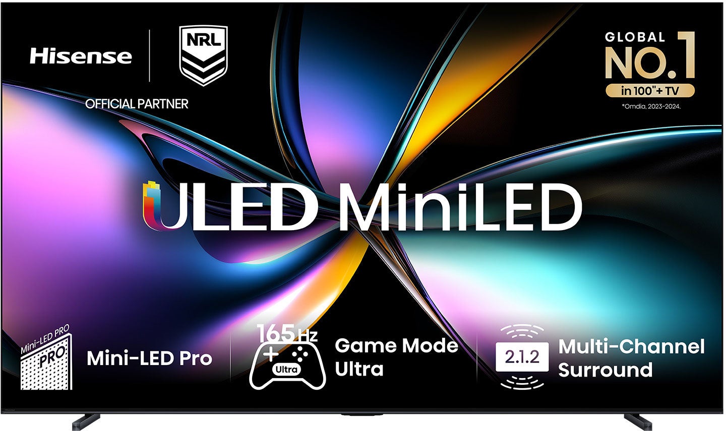 Hisense 100" U7QAU Mini-LED ULED 4K Smart TV 100U7QAU | Greater Sydney Only