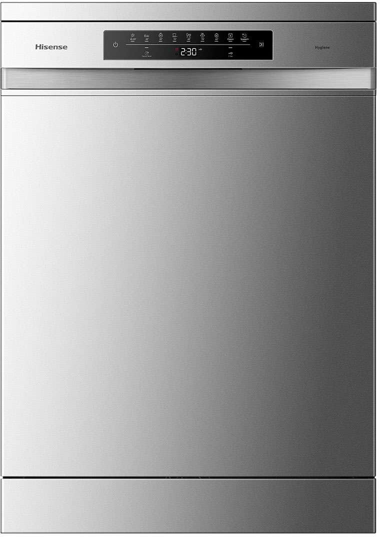 Hisense 60cm 15 Place Setting Freestanding Dishwasher Silver HSBE15FS