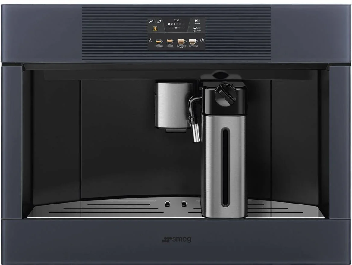 Smeg 45cm Linea Automatic Coffee Machine Neptune Grey CMS4104G