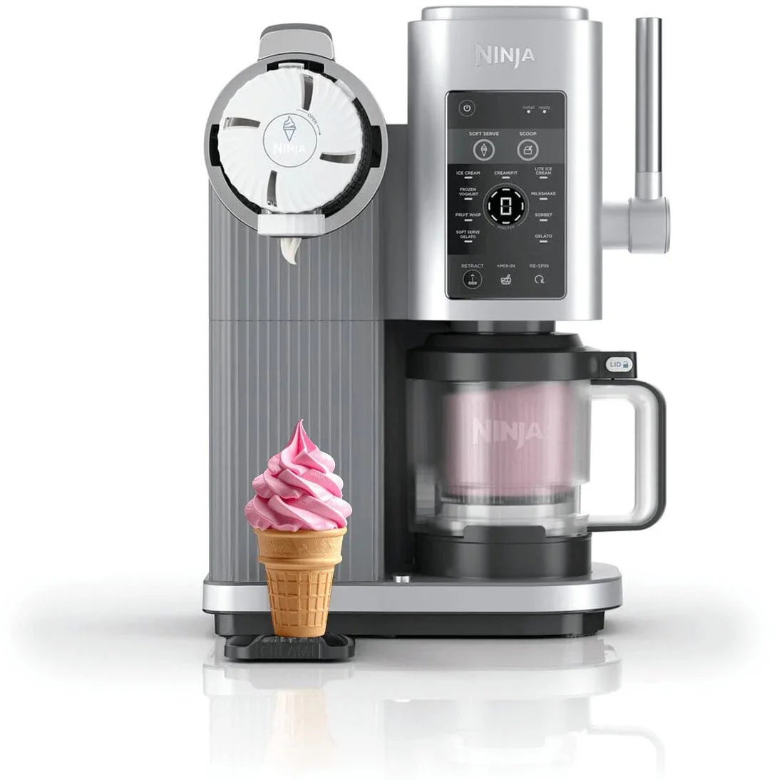 Ninja Creami Scoop & Swirl 13-in-1 Ice Cream and Soft Serve Maker NC701