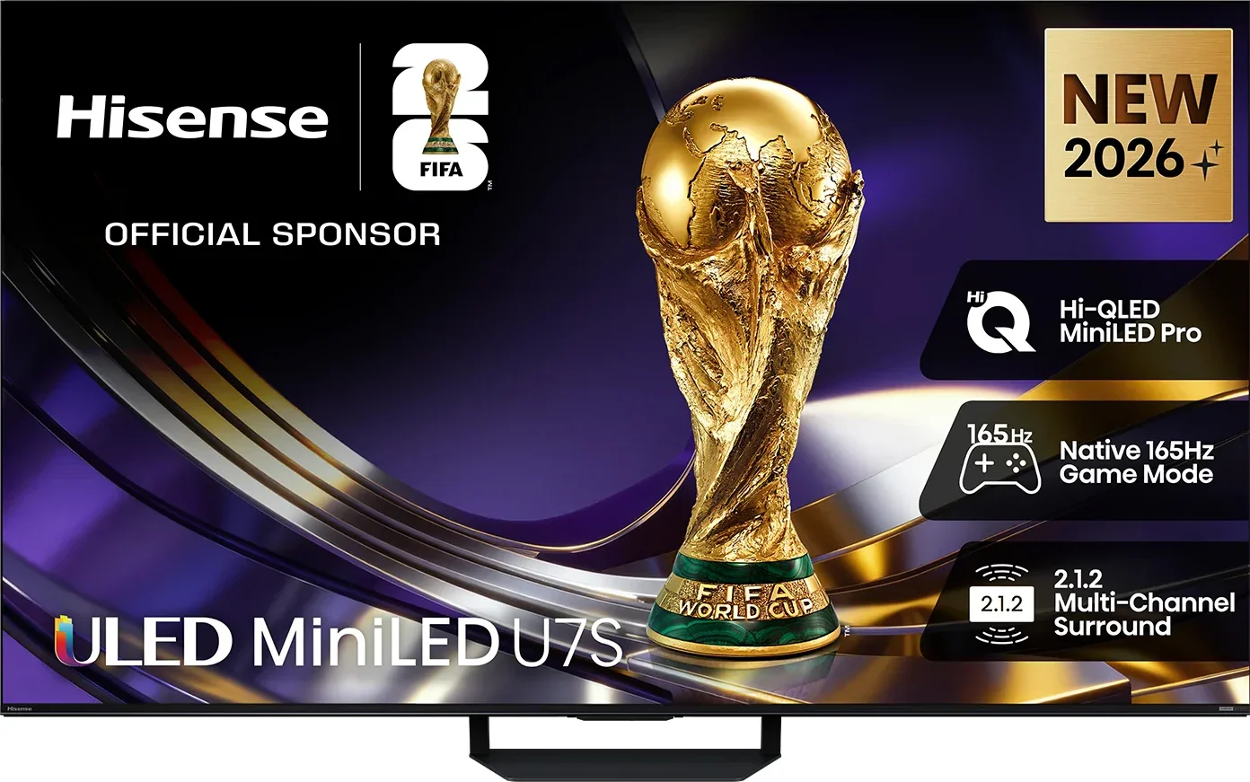 Hisense 75" Series U7S Mini-LED 4K Smart TV 75U7SAU