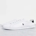Polo Ralph Lauren heritage court leather sneakers with pony logo in white