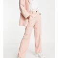 ASOS DESIGN Petite mix & match suit pants in blush-Neutral