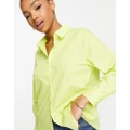 Y.A.S. Robbia oversized shirt in bright green