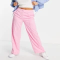 Y.A.S mini cord wide leg pants in pink (part of a set)