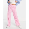 Y.A.S mini cord wide leg pants in pink (part of a set)