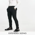 ASOS DESIGN extreme super skinny smart pants in black