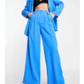 Reclaimed Vintage tailored pants in bright blue (part of a set)