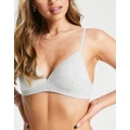 Lindex Petite seamless non wired lightly padded bra in grey