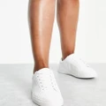 ASOS DESIGN Wide Fit Drama sneakers in white
