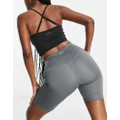 ASOS 4505 Hourglass icon booty legging shorts with bum sculpt detail-Grey