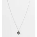 Reclaimed Vintage St Christopher pendant necklace in burnished silver