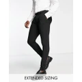 Noak Camden' super skinny premium fabric suit pants in black with stretch