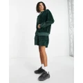 adidas Originals adicolor Contempo shorts in dark green