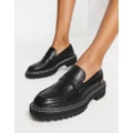 Only loafers with contrast stitching in black