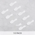 Jack & Jones 10 pack invisible socks in white