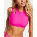 South Beach active cutout bikini top in pink
