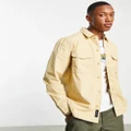 Vans Williams utility shirt in taupe-White