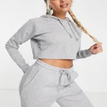 ASOS 4505 icon training hoodie in loopback jersey (part of a set)-Grey