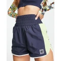 Daisy Street Active ruched waistband shorts in black