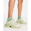 ALDO Enzia chunky runner sneakers in light green
