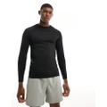 ASOS 4505 Icon muscle fit quick dry long sleeve training base layer in black