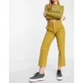 Dickies 874 cropped cord pants in yellow-Brown