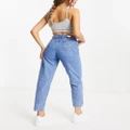 Tommy Jeans ultra high rise mom jeans in mid wash-Blue